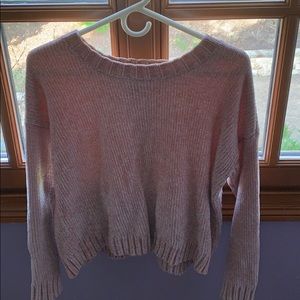 Pink long sleeve Aerie Sweater